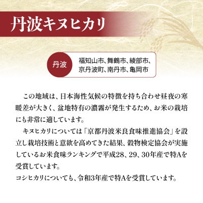 【毎月定期便】京都のお米食べ比べ 3kgセット 1kg×3 コシヒカリ・キヌヒカリ ・京式部全3回