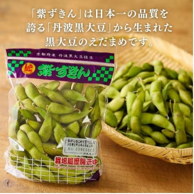 【先行受付】京のブランド産品 枝豆 紫ずきん 秀品1kg 200g×5 丹波の黒豆から生まれた黒枝豆