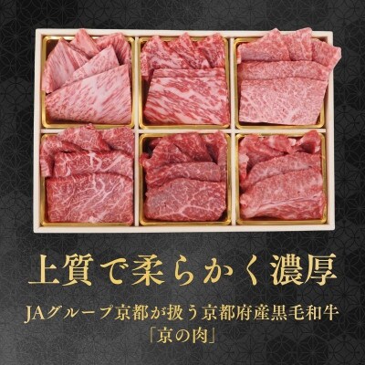 【京都産黒毛和牛】 焼肉用 焼肉セット 6種盛　竹 600g(100g×6)