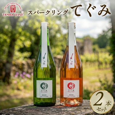 【丹波ワイン】スパークリングワイン(白・ロゼ) 飲み比べ 750ml×2本 贈答用にもおすすめのお酒