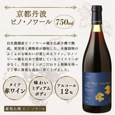 京都府京丹波産 ピノ・ノワール ヴィエイユ・ヴィーニュ 750ml 1本 赤ワイン