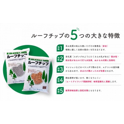 ルーフチップ　12kg×2袋(黒色2袋)(福岡県)