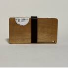 La Haco　木の名刺入れ　【クス】　茶色ベルト