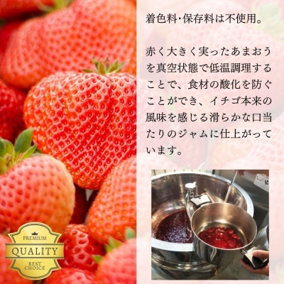 3種類のいちごジャム 無添加 あまおうイチゴ200g×3袋 手作り国産 チューブパウチ入り(福岡県)