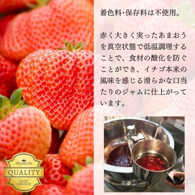 いちごジャム 無添加あまおうとハチミツのジャム200g×3袋 手作り国産チューブパウチ入り(福岡県)