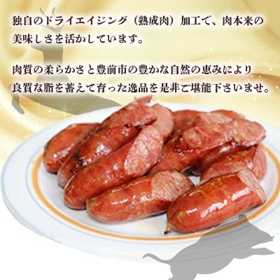 工場直送・鮮度良【熟成ジビエ肉】ウインナーセット4種合計800g(福岡県)