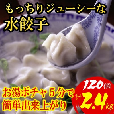 【小分けで便利120個 計2.4kg】もっちりジューシーな水餃子(福岡県)