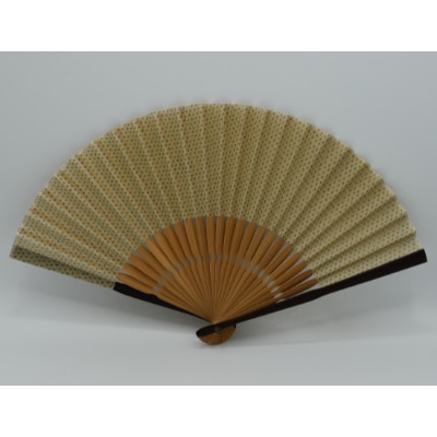 能登上布　扇子(蚊絣サビ色)　_22485