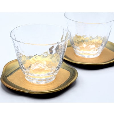金沢箔　梅型冷茶セット　_22523