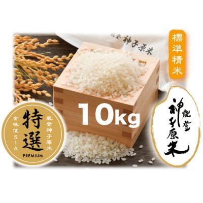令和6年産　羽咋市産　コシヒカリ　特選能登神子原米　10kg　_22070