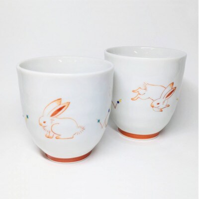 九谷焼　組湯呑　うさぎ　_26022