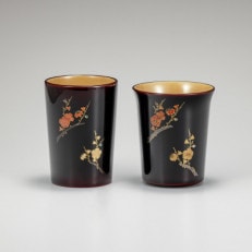 輪島塗　フリーカップ　紅白梅蒔絵　ペア　_22449 | ふるさと納税のお礼品