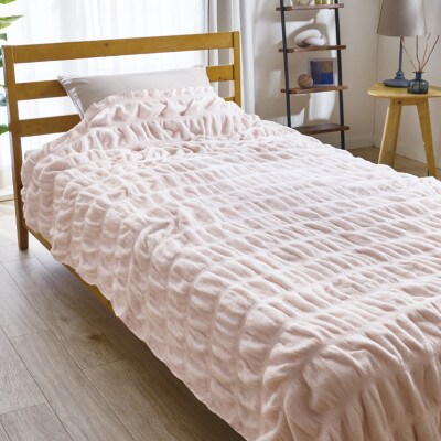 ハグウォームの掛け毛布　S(シングル)　ベビーピンク　_25034