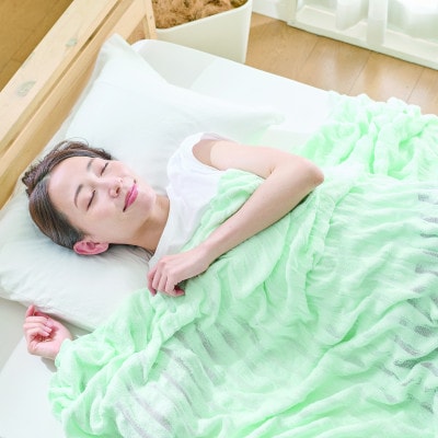 そよ風ケット　S(シングル)　ミントグリーン　_25033