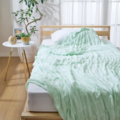 そよ風ケット　S(シングル)　ミントグリーン　_25033