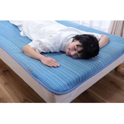 【オールシーズンOK!】三河木綿ふわふわ綿わた敷きパッド　セミダブル　1枚 _【G0234】