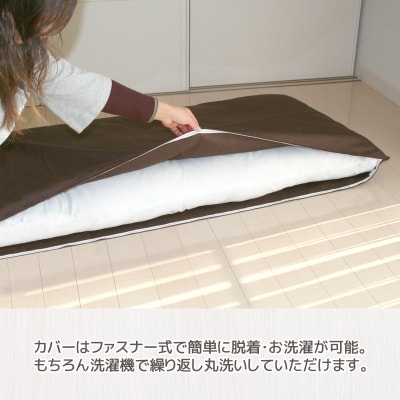 ごろ寝マット 長座布団 オックス わた入り お昼寝マット _グリーン【G0316】