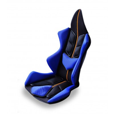 自動車用シートクッション アメージングGT アルティメット　ブルー×ドイツカラー_【G0062】