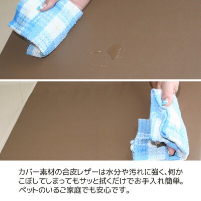 ロングクッション 合皮レザー 圧縮梱包 長さ約140cm カバー式_サイレントブラック【G0365】