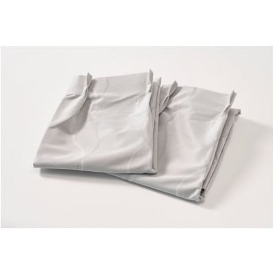遮熱UVカットレースカーテン　波模様 掃き出し窓用L　100×198cm　2枚組_【G0821】
