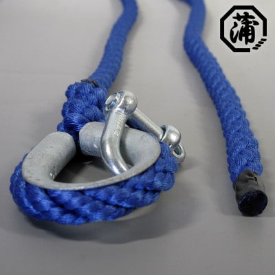 蒲印のアンカーロープ 片側シンブル加工 G2T-A (8mm×30m)_【G0632】