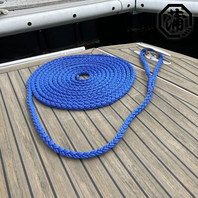 蒲印のもやいロープ 片側アイ加工 C2T-E (18mm×10m) _【G0628】