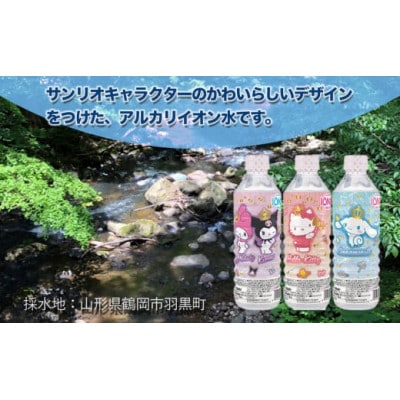 サンリオキャラクターのイオン水 500ml×24本