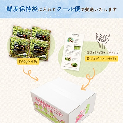 【令和7年分先行受付】小池喜左衛門ファームのだだちゃ豆《早生》2kg(500g×4袋)枝豆