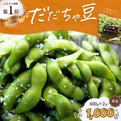 【令和9年分先行受付】だだちゃ喜左衛門(株)のだだちゃ豆《早生》1kg(500g×2袋)1セット