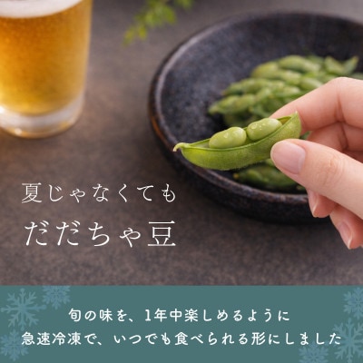 【毎月定期便】【冷凍だだちゃ豆】鶴岡産さや付き 80g×6袋　だだちゃ喜左衛門全2回