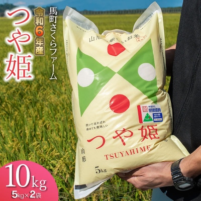 【令和6年産】  馬町さくらファームのつや姫 精米 10kg(5kg×2袋)　K-648