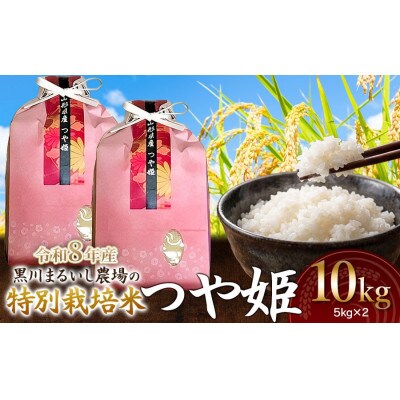 【令和8年産】黒川まるいし農場のつや姫精米10kg(5kg×2)[K-881]