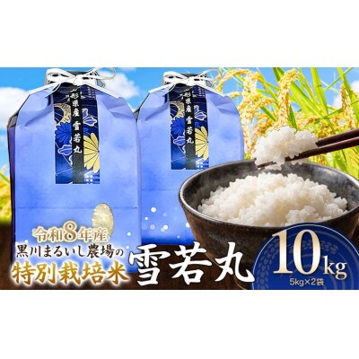 【令和8年産】特別栽培米雪若丸精米10kg(5kg×2)[K-875]