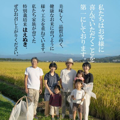 【令和5年産】富樫農園の特別栽培米はえぬき10kg　精米　A15-008