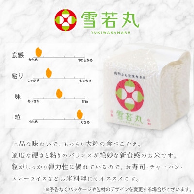 真空キューブ米 詰め合わせ 300g(2合)×6個 山形県産 つや姫/雪若丸/ひとめぼれ