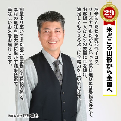 【毎月定期便】山形県産 はえぬき 無洗米 10kg全6回