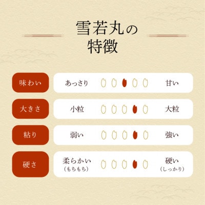 令和7年産雪若丸　精米　5kg×1袋