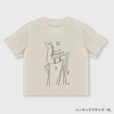 Spiber×荒井良二 ジャーニーT　「たびのうま(みるく)」XLサイズ