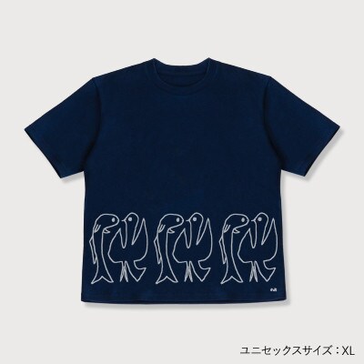 Spiber×荒井良二 ジャーニーT　「とりとさかな(こん)」XLサイズ