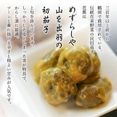 本長 民田茄子 からし漬100g×3袋[K-715]