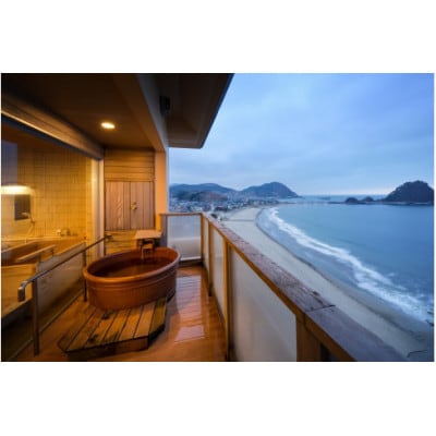 【雄大な日本海を一望できる絶景宿】 由良温泉 八乙女　二名様 特別宿泊券(1泊2食付)露天風呂付客室