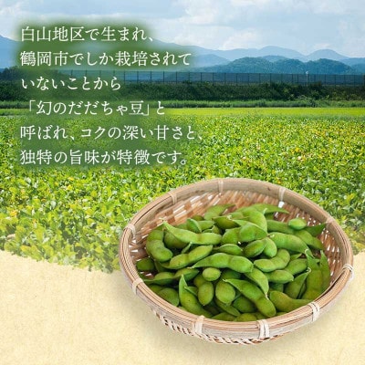 木村九八郎の朝採り!新鮮!だだちゃ豆「早生」1kg(500g×2袋) [K-821]