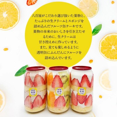 泉屋のフルーツ缶ケーキ 3缶セット　A06-626