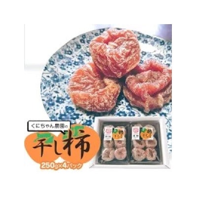 【令和9年発送】干し柿　250g×4パック(1kg)　くにちゃん農園　K-937