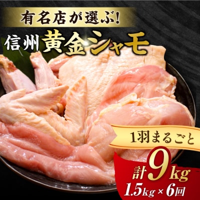 【6回定期便】信州黄金シャモ1羽まるごとセット