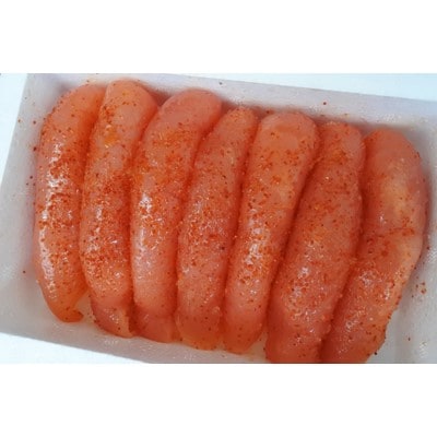 さかえや 贈答用一本物辛子明太子(化粧箱入り・約400g×2箱)
