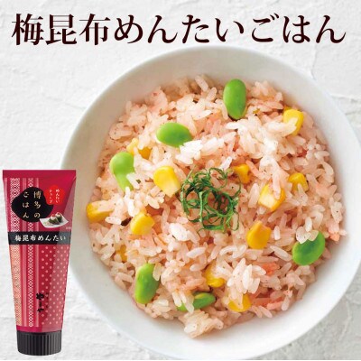 チューブ入り明太子 「博多のごはん」セット(プレーン中辛・梅昆布)(吉富町)