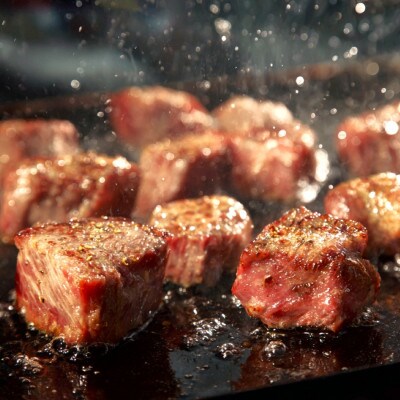 【A4～A5】博多和牛サイコロステーキ　800g(400g×2p)(吉富町)