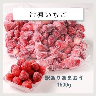 「訳あり」福岡県産ブランド【あまおう】冷凍いちご1600g(吉富町)