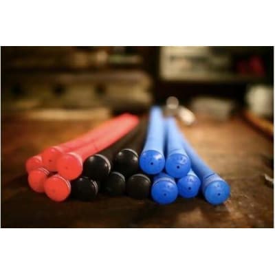 マスダゴルフのロングセラー商品『スリックフィットグリップ』2本セット(赤/バックラインあり)